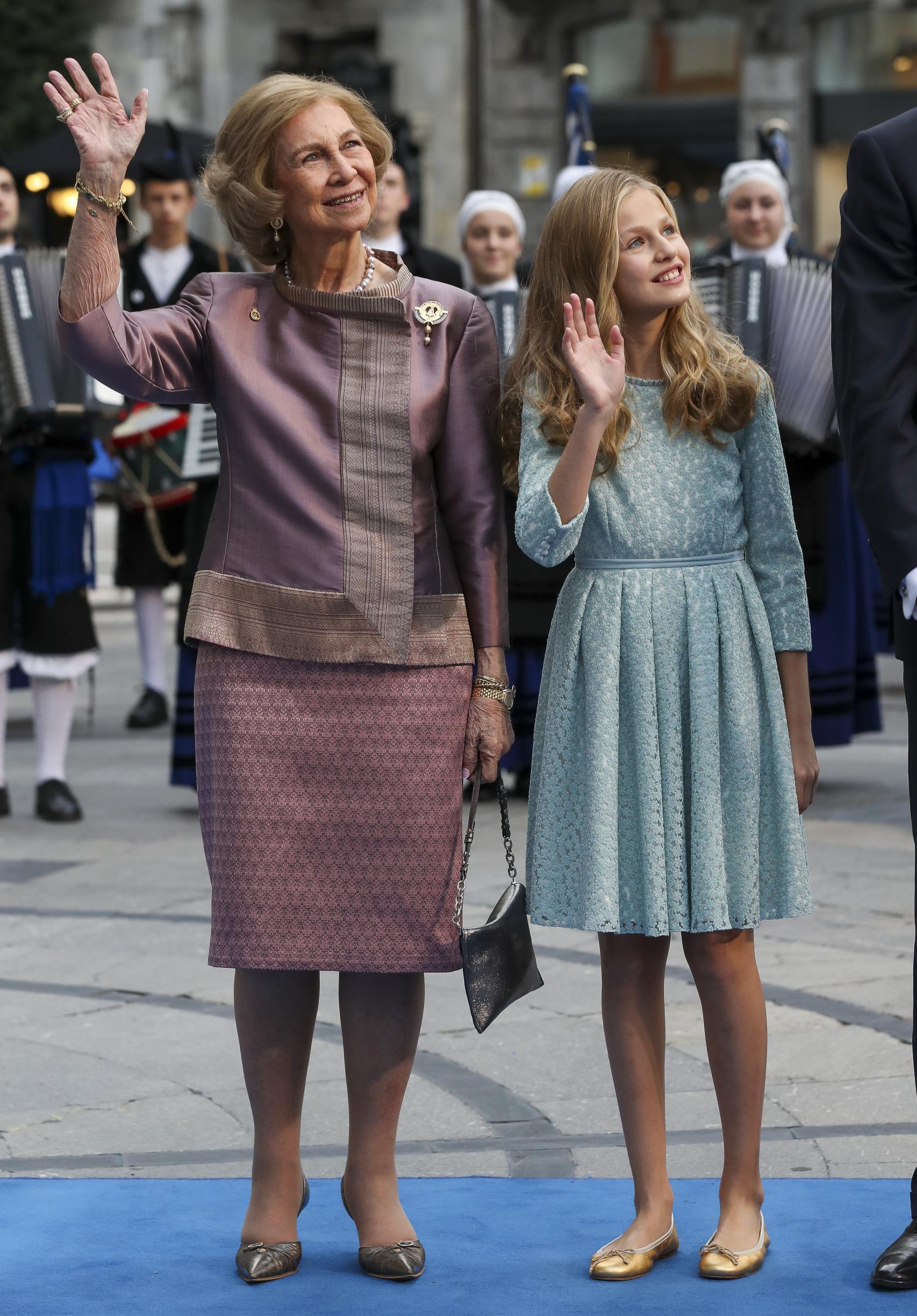 La reina Sofía y su nieta Leonor, en los Premios Princesa de Asturias del año pasado.
