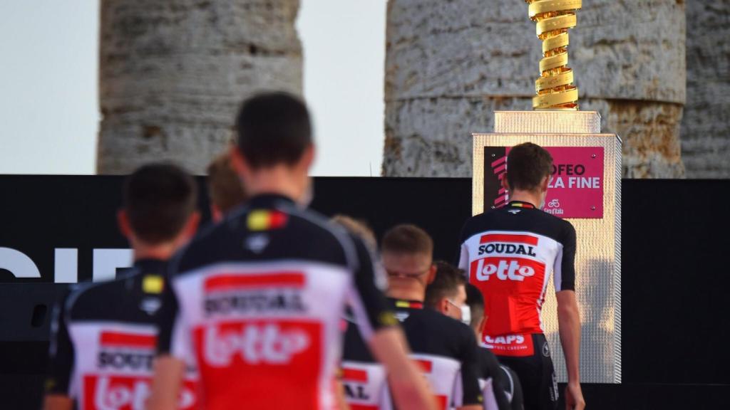 El Lotto Soudal en la presentación del Giro