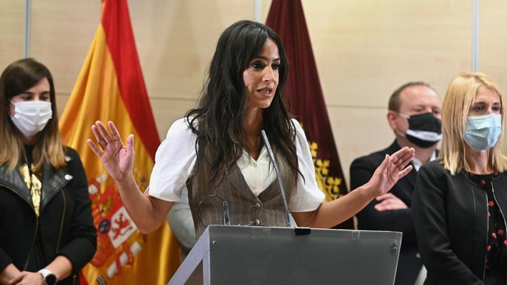 Villacís, durante su rueda de prensa.