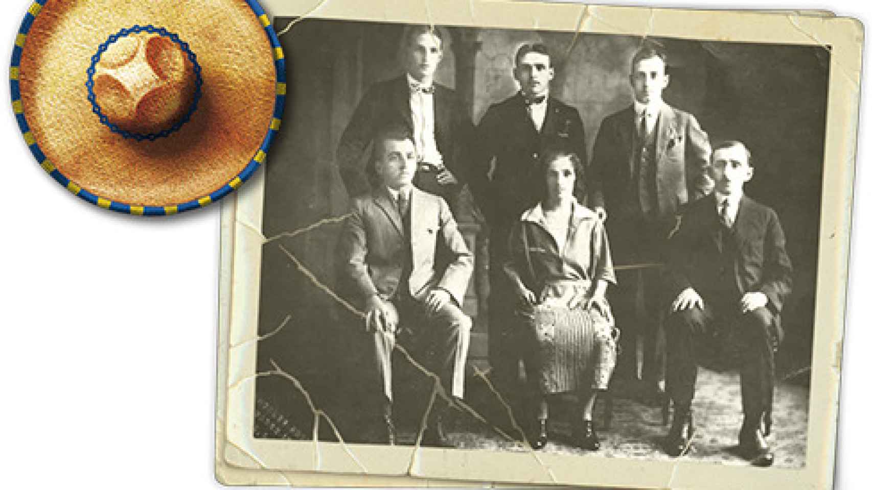 Los seis hermanos Gómez Cuétara que se marcharon a México.