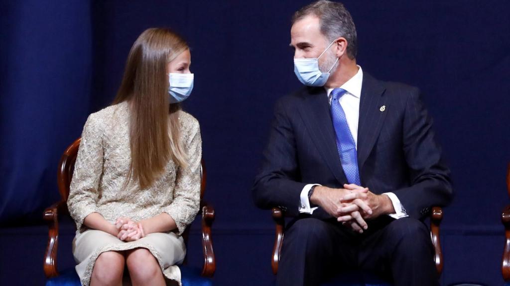 La princesa Leonor se mostró muy cómplice con su padre, Felipe VI.