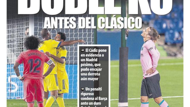 La portada del diario Mundo Deportivo (18/10/2020)