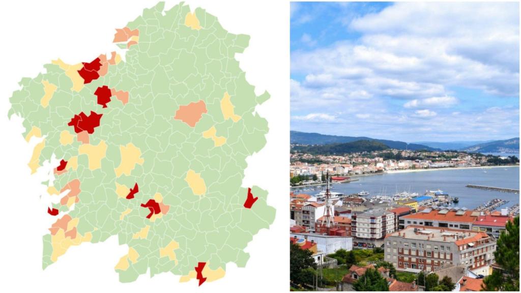 Cangas pasa a alerta roja por coronavirus y ya son 12 municipios de Galicia en este nivel