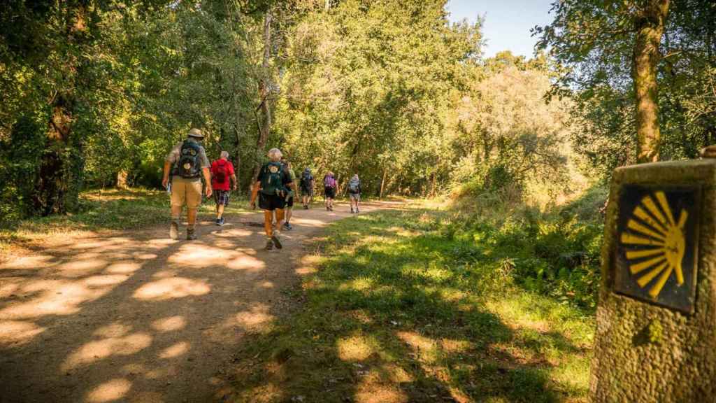 Camino Portugués de Santiago a su paso por Tui.