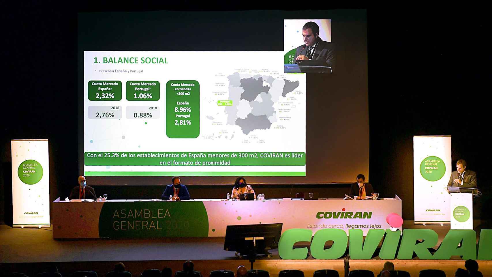 Asamblea general de Covirán en 2020.