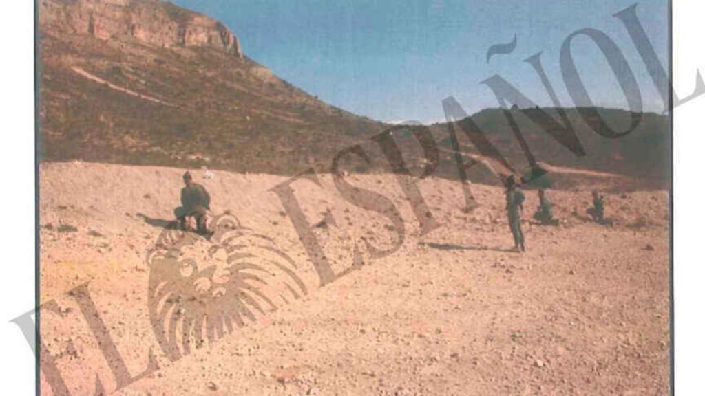 Reconstrucción de los hechos en el campo de tiro.