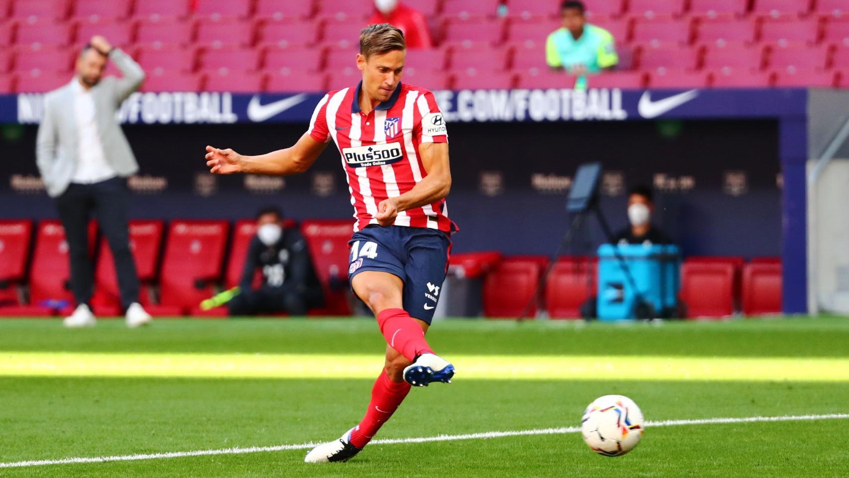 Marcos Llorente, en un partido del Atlético de Madrid