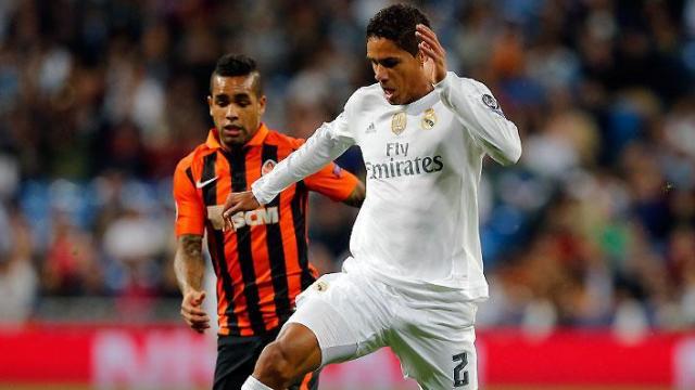 Raphaël Varane, en un partido del Real Madrid ante el Shakhtar Donetsk