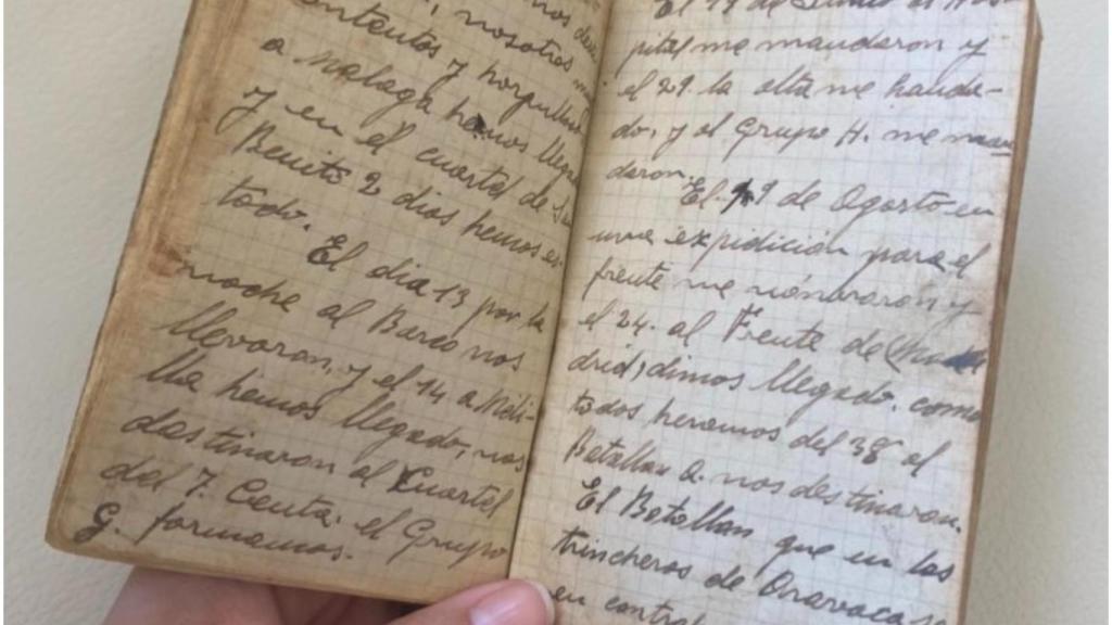 Una coruñesa pide ayuda en redes para encontrar el diario de la guerra de su abuelo