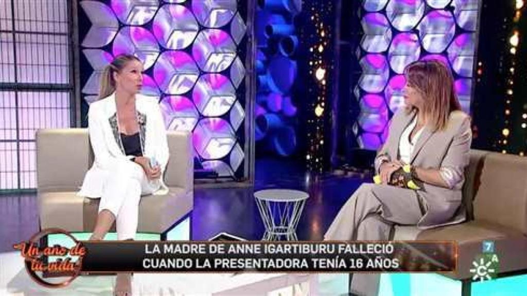 Anne Igartiburu, en 'Un año de tu vida' ante Toñi Moreno.