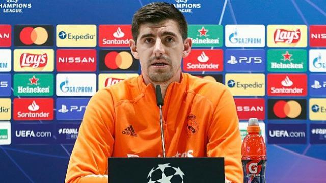 Courtois, en rueda de prensa