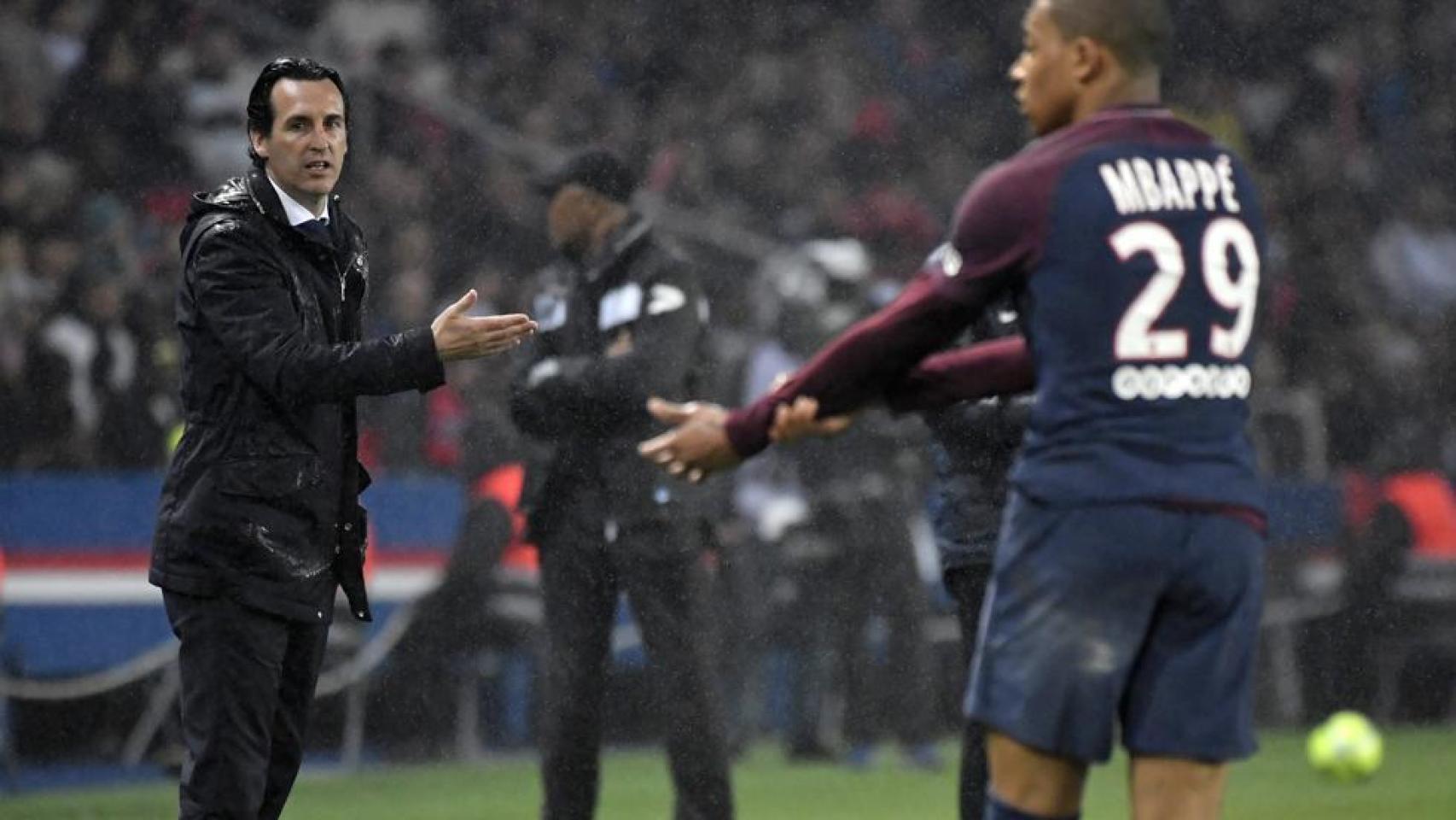 Emery y Mbappé