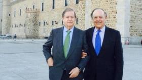 Fernando y Carlos Falcó junto al Alcázar de Toledo. Foto: Instagram de Esther Doña