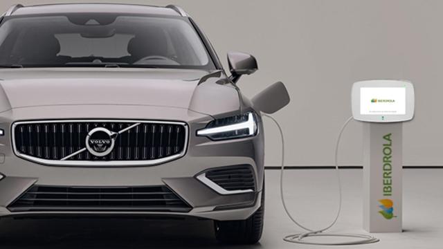 Imagen de un Volvo electrificado.