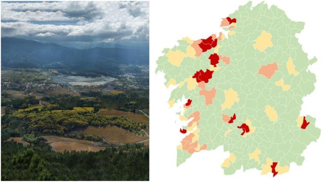 Coronavirus: Bajan a 14 los municipios gallegos en alerta roja