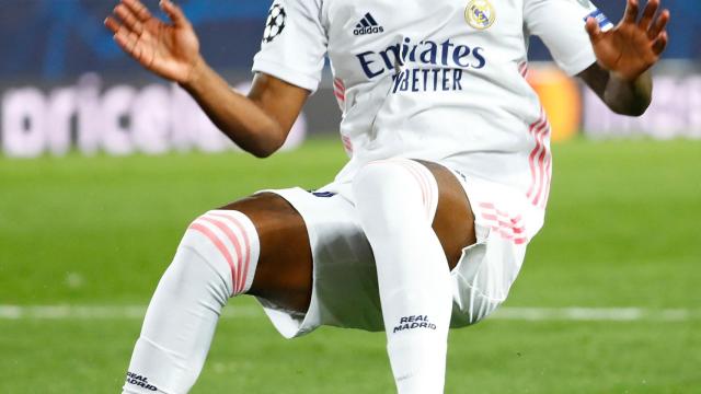 Vinicius, en un partido del Real Madrid de la Champions League 2020/2021