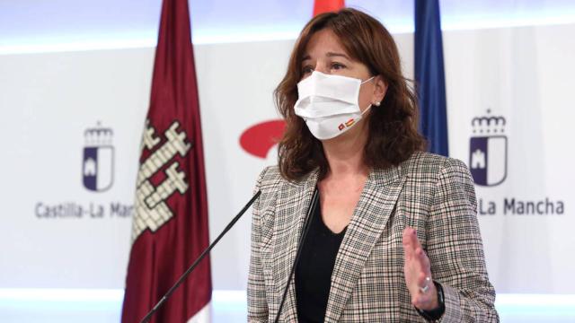 Blanca Fernández, este miércoles en el Palacio de Fuensalida. Foto: Ó. HUERTAS.