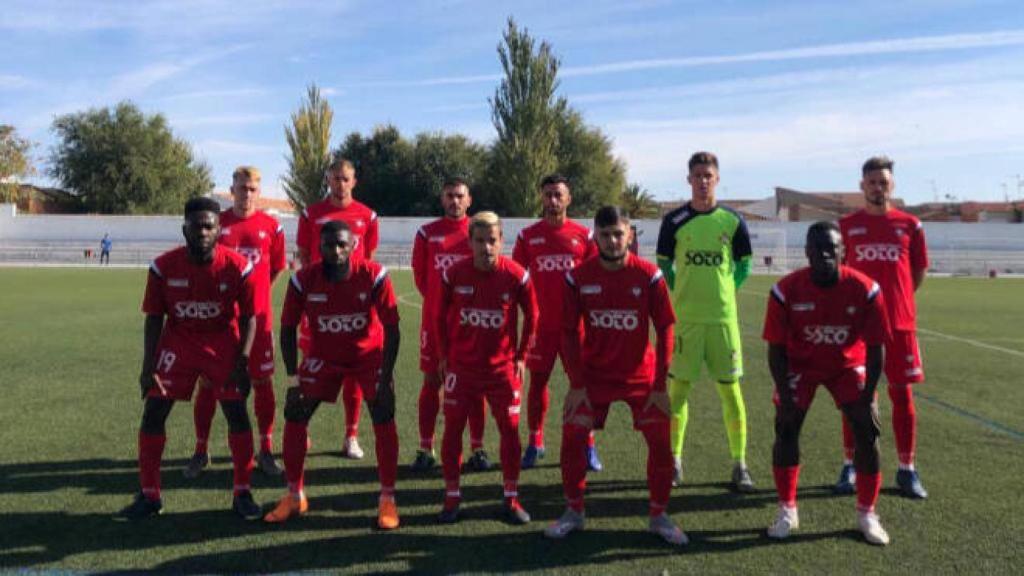 Once inicial del Almagro en el último partido. Foto: Almagro CF