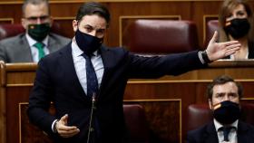 Santiago Abascal, presidente de Vox, en el Congreso de los Diputados.