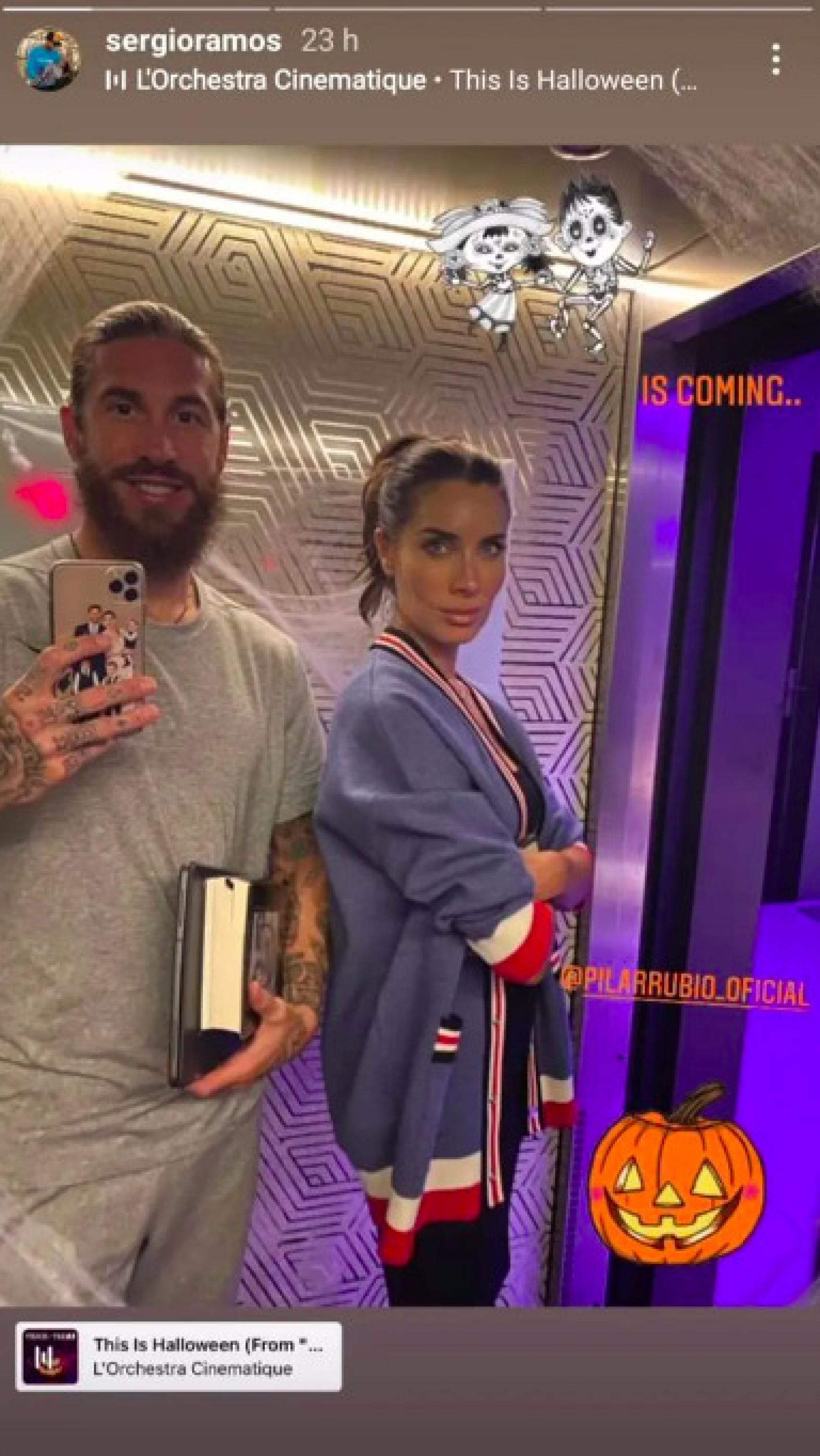 Sergio Ramos y Pilar Rubio