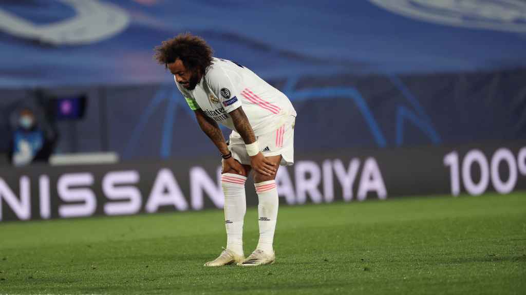 Marcelo, durante un partido del Real Madrid