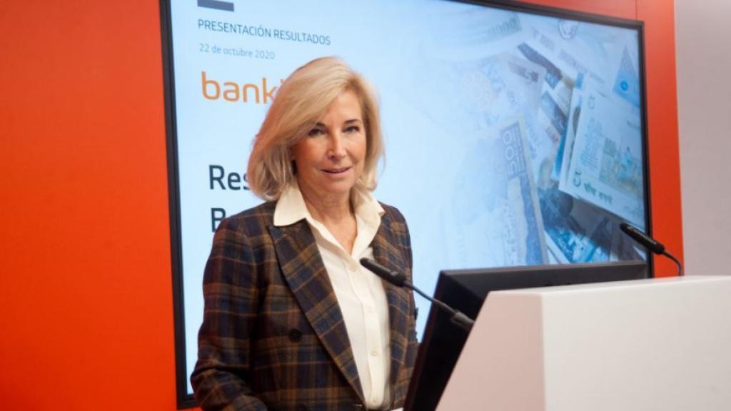 María Dolores Dancausa, CEO de Bankinter, durante la presentación de resultados del 3T.