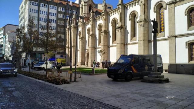 Agentes intervinieron en una pelea de este mediodía en A Coruña.