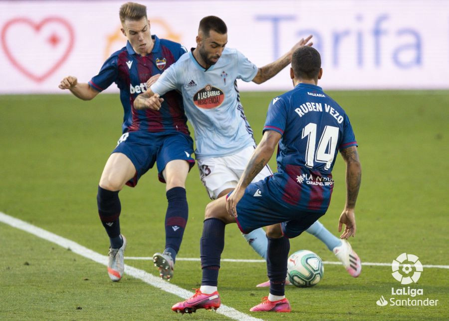 Brais Méndez en el Celta-Levante del pasado junio.