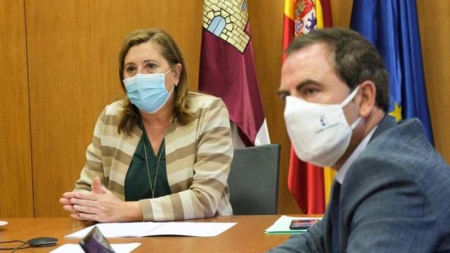 La consejera de Educación, Rosa Ana Rodríguez, tras una reunión virtual con directores de centros de Educación de Toledo