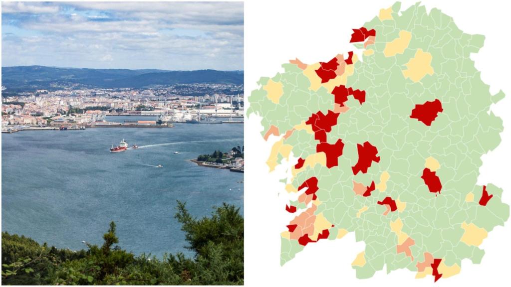 Coronavirus: Suben a 25 los municipios gallegos en alerta roja