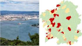 Coronavirus: Suben a 25 los municipios gallegos en alerta roja