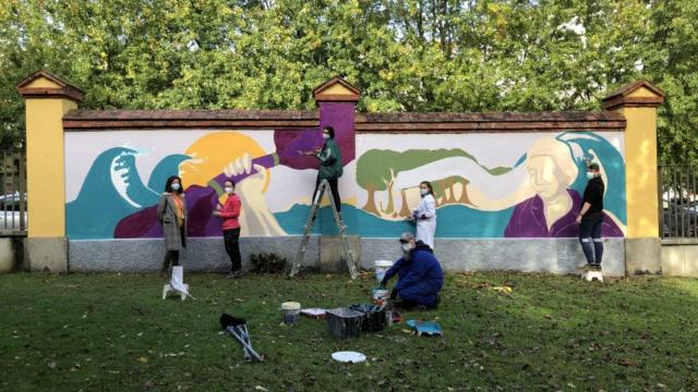 Mural en homenaje a Ángela Ruíz Robles