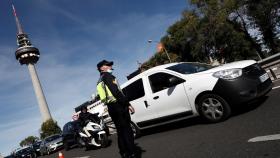 Control policial en el acceso a capital por la A-6.