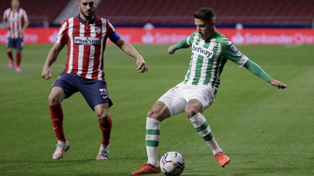 Koke y Álex Moreno, en el Atlético de Madrid - Betis de La Liga