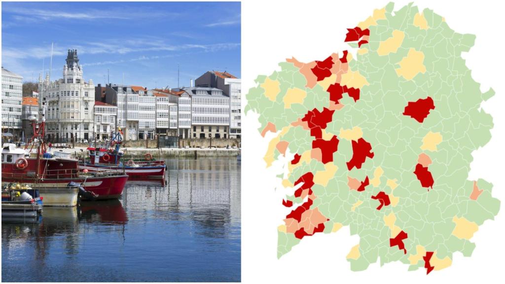 Coronavirus: 29 municipios gallegos en alerta roja y todas las ciudades menos A Coruña