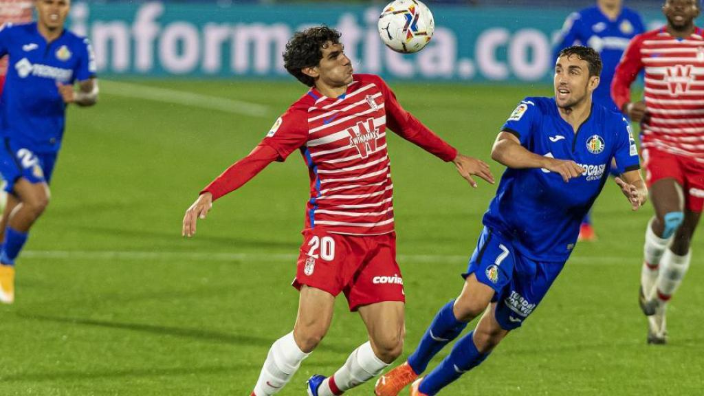 Jesús Vallejo, en el Getafe - Granada de la jornada 7 de La Liga