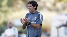 Raúl González, durante un partido del Real Madrid Castilla de esta temporada