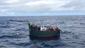 Embarcación rescatada por Salvamento Marítimo esta semana en la costa canaria.