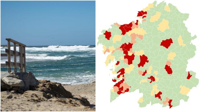 Coronavirus: Suben a 31 los municipios gallegos en alerta roja