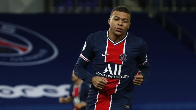 Kylian Mbappé, durante el PSG - Dijon de la Ligue-1