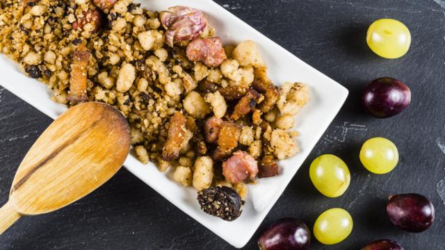 Receta de migas aragonesas o migas del pastor