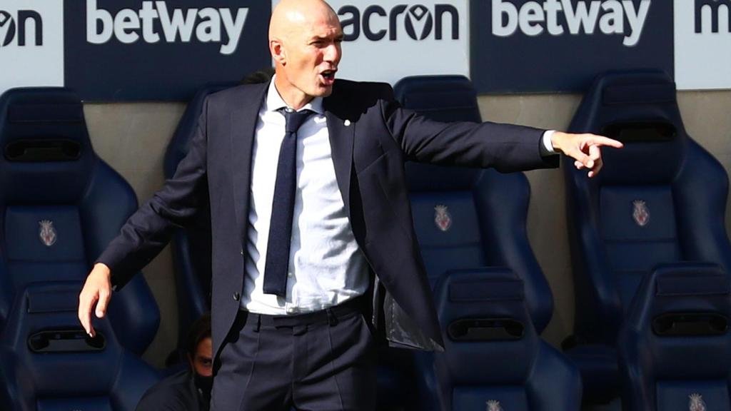 Zinedine Zidane, durante un partido de esta temporada con el Real Madrid