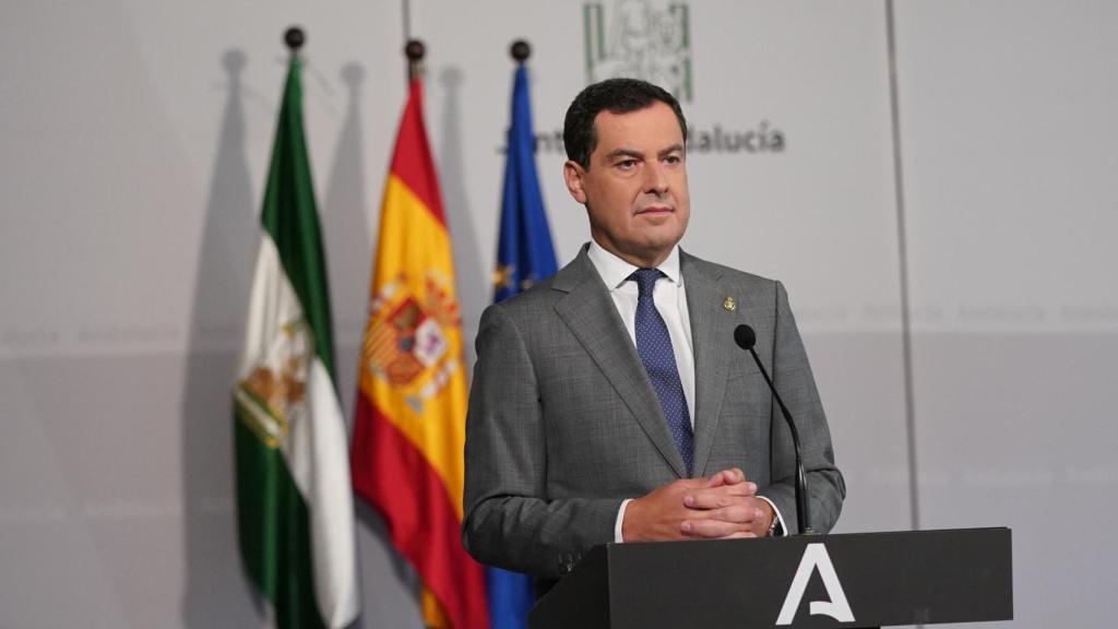 El presidente de la Junta de Andalucía, Juanma Moreno.