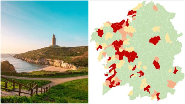 Coronavirus: Ya son 37, seis más que ayer, los municipios gallegos en alerta roja