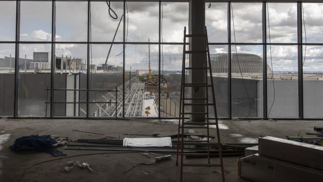 Imagen de las obras del hospital Enfermera Isabel Zendal