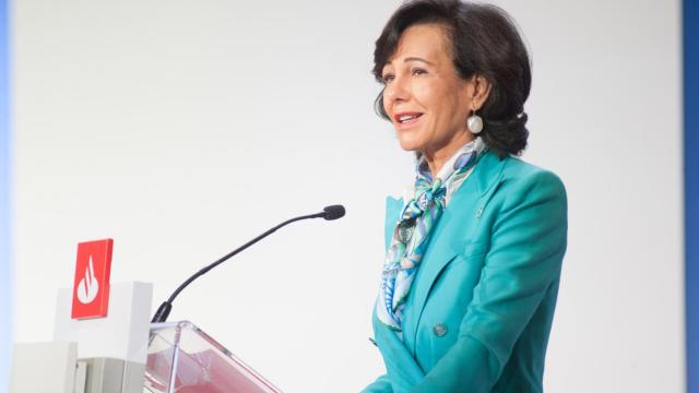 Ana Botín, durante la junta de accionistas 2020 de Banco Santander.