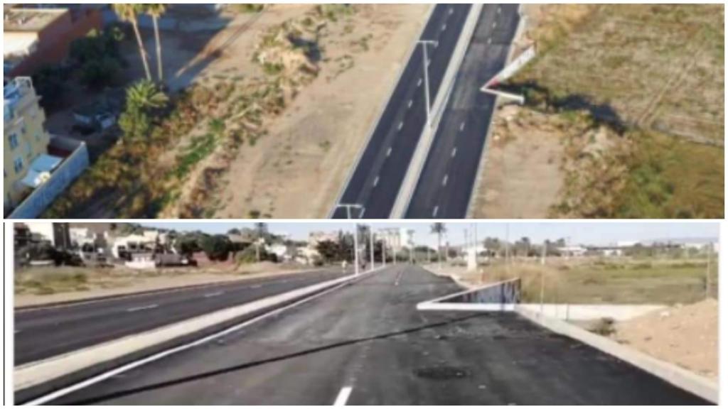 Los vecinos de Cartagena han bautizado como la avenida del Cantón como la carretera del 'pico esquina'.