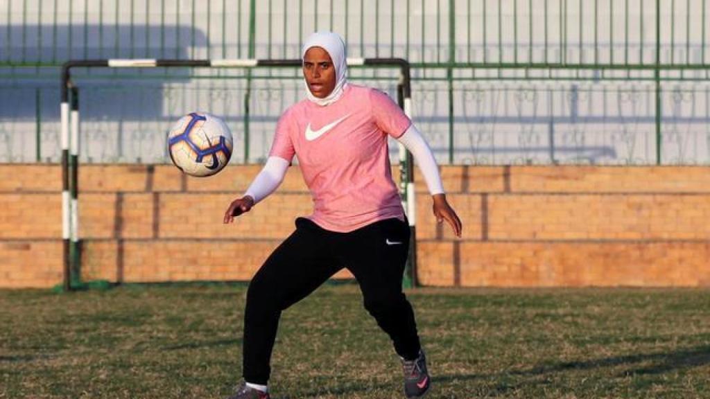 Faiza Heidar, en un entrenamiento