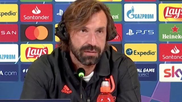 Andrea Pirlo, en rueda de prensa de la Champions League 2020/2021