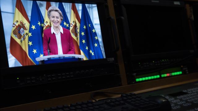 Ursula von der Leyen, durante su participación este lunes en la Conferencia de Presidentes